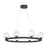 Savoy House Castello 8 Lt Chandelier, Clear Seeded, Matte Black
