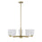 Savoy House Essentials Baldwin 5Lt Chandelier, Brass/White