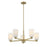 Savoy House Essentials Baldwin 5Lt Chandelier, Brass/White