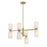 Savoy House Essentials Baldwin 8Lt Chandelier, Brass/White