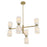 Savoy House Essentials Baldwin 8Lt Chandelier, Brass/White