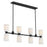 Savoy House Essentials Baldwin 8Lt Lin Chandelier, Black/White