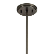 Savoy House Hubbard 30in 3-Light LED Chandelier | Minimalist Mediterranean Bronze and Champagne Ribbed Glass | Dining Room & Entryway | Model 1-1251-3-15
