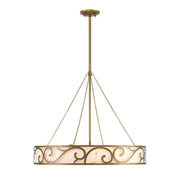 Savoy House Halstead 28.13in 8-Light Chandelier | Art Deco Antique Patina and Faux Alabaster | Dining Room & Foyer | 28.13 x 28.13 | Model 1-1269-8-339