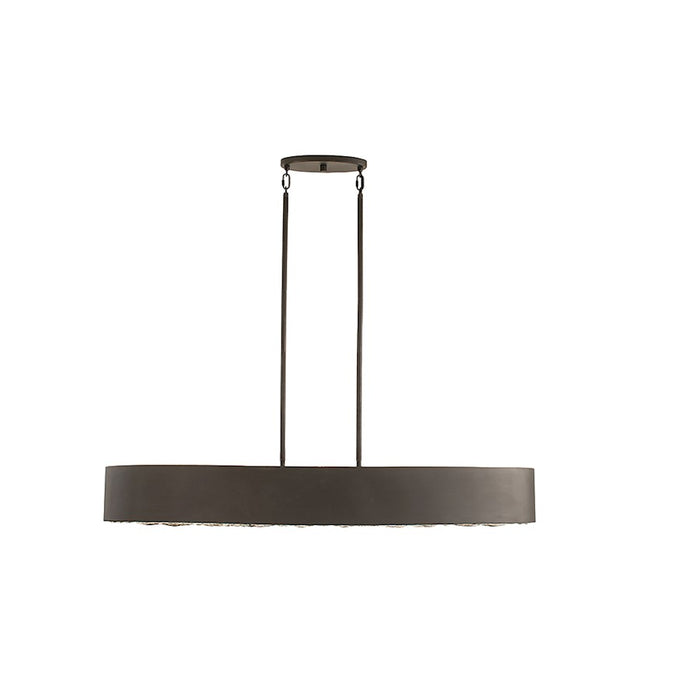 Savoy House Azores 6-Light Linear Chandelier, Black Cashmere