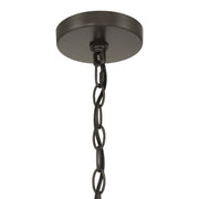 Savoy House Sheldon 32in 5-Light Chandelier | Transitional Mediterranean Bronze and Ice Glass | Dining Room & Foyer | 32 x 32 x 27 in | Model 1-1350-5-15