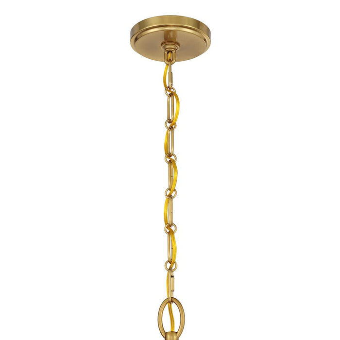 Savoy House Champlain 5 Light Chandelier, Warm Brass
