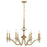 Savoy House Champlain 8 Light Chandelier, Warm Brass - 1-1362-8-322
