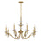 Savoy House Champlain 8 Light Chandelier, Warm Brass