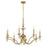 Savoy House Champlain 8 Light Chandelier, Warm Brass
