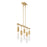 Savoy House Chelsea 5-Light Linear Chandelier, Warm Brass