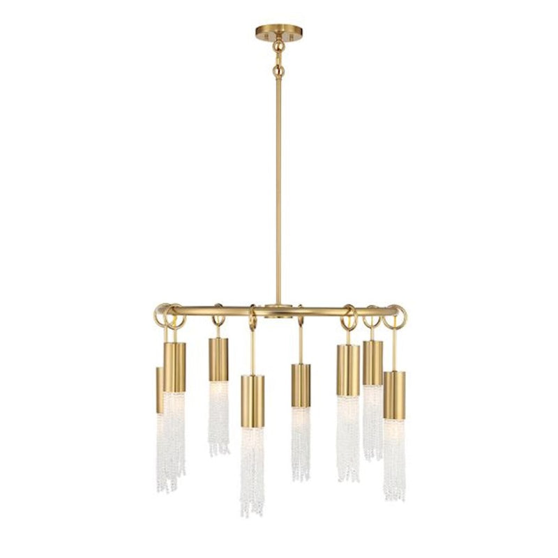 Savoy House Chelsea 8-Light Chandelier, Warm Brass