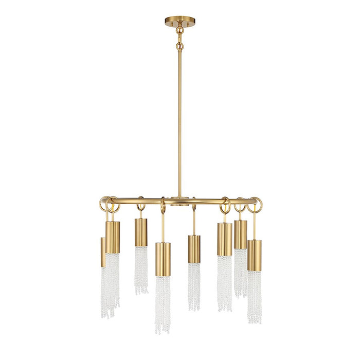 Savoy House Chelsea 8-Light Chandelier, Warm Brass