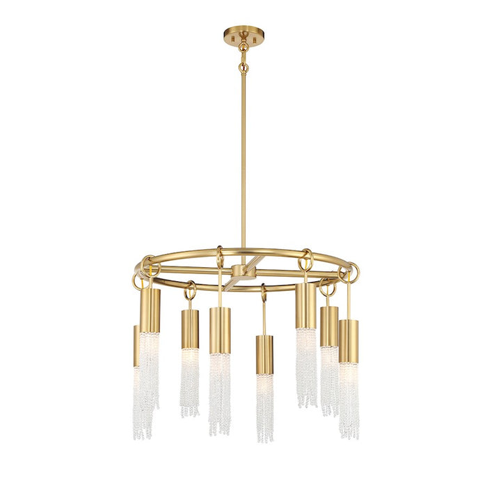 Savoy House Chelsea 8-Light Chandelier, Warm Brass