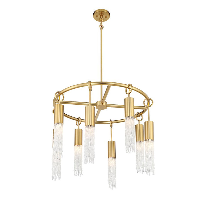 Savoy House Chelsea 8-Light Chandelier, Warm Brass