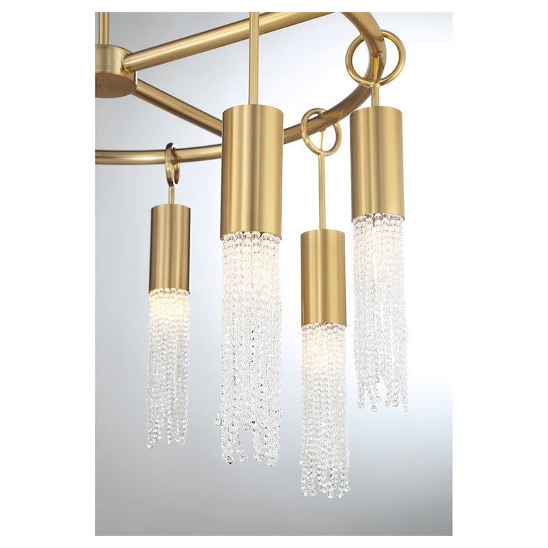 Savoy House Chelsea 8-Light Chandelier, Warm Brass