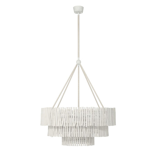 Savoy House Phong 9 Lt Chandelier, Blanco