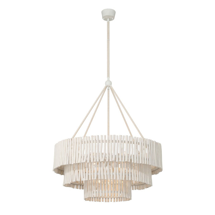 Savoy House Phong 9 Lt Chandelier, Blanco