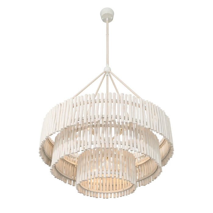 Savoy House Phong 9 Lt Chandelier, Blanco