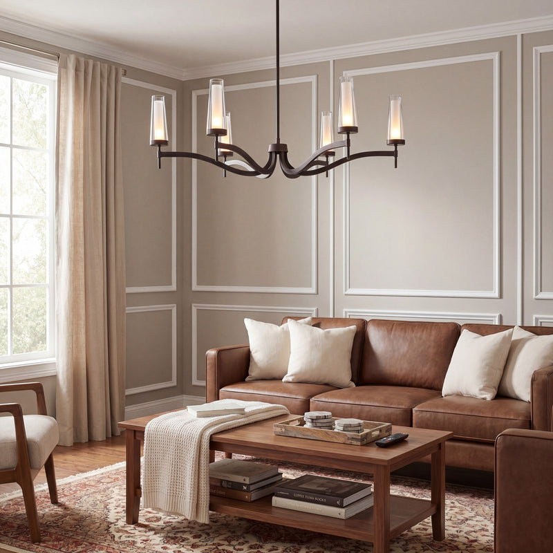 Savoy House Butler 6Lt Chandelier, Mediterranean