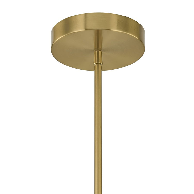 Savoy House Butler 6 Lt Chandelier, Clear/Opal, Warm Brass