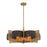 Savoy House Espacio 6 Lt Chandelier, Warm Brass