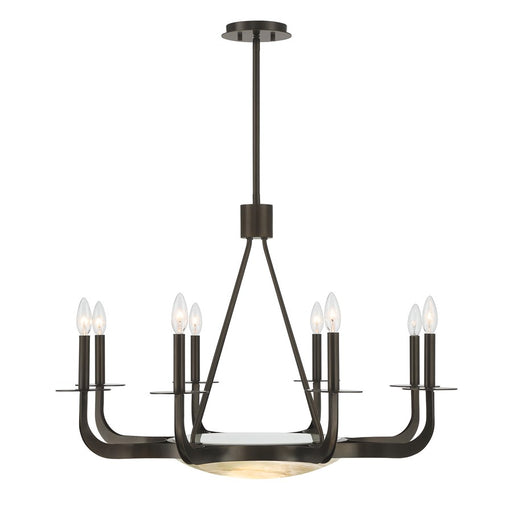 Savoy House Salford 9 Lt Chandelier, Mediterranean Bronze - 1-1487-9-15