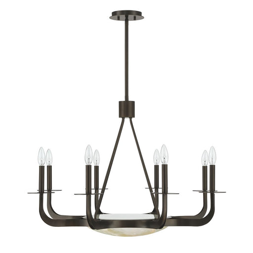 Savoy House Salford 9 Lt Chandelier, Mediterranean Bronze