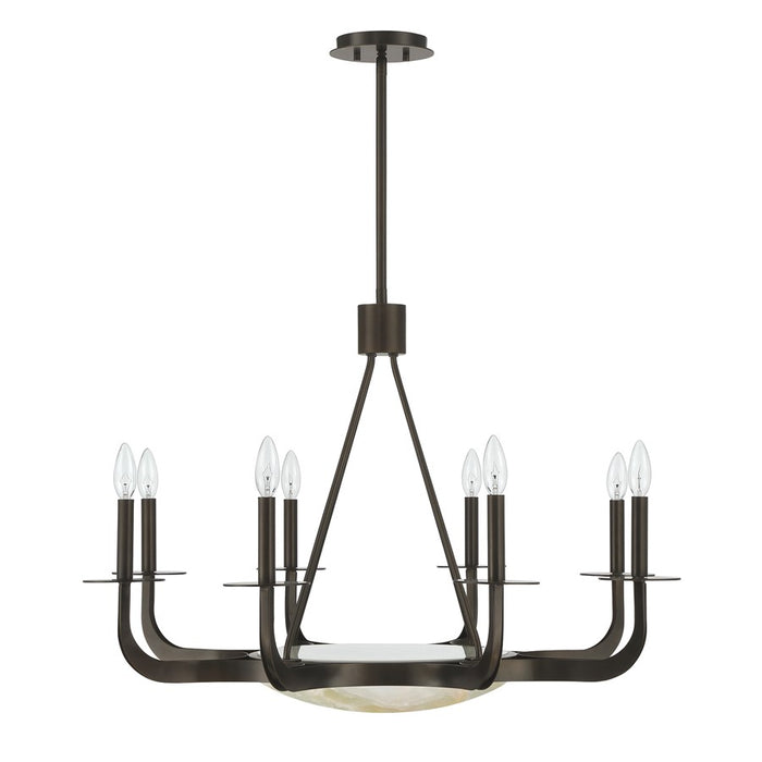 Savoy House Salford 9 Lt Chandelier, Mediterranean Bronze