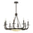 Savoy House Salford 9 Lt Chandelier, Mediterranean Bronze
