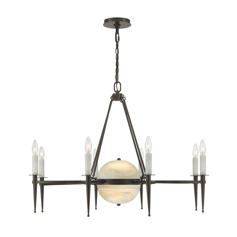 Savoy House Sanger 10 Lt Chandelier, Mediterranean Bronze