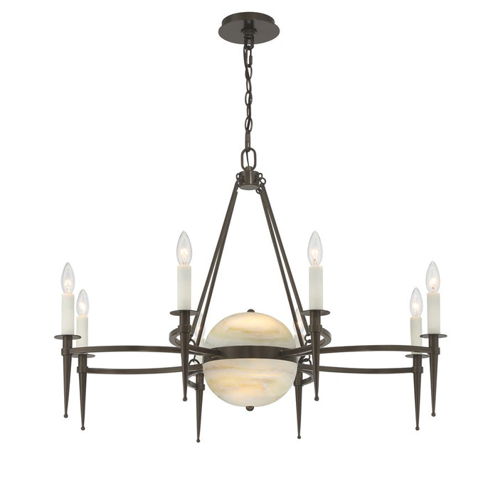 Savoy House Sanger 10 Lt Chandelier, Mediterranean Bronze
