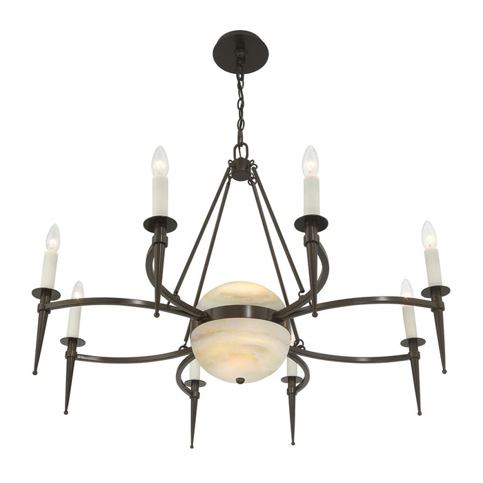 Savoy House Sanger 10 Lt Chandelier, Mediterranean Bronze