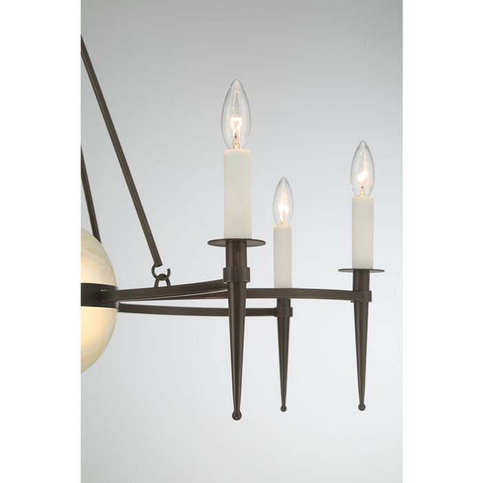 Savoy House Sanger 10 Lt Chandelier, Mediterranean Bronze