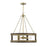 Savoy House Lakefield 4-Light Pendant, Burnished Brass/Walnut - 1-1490-4-170