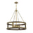 Savoy House Lakefield Pendant, Burnished Brass/Walnut