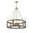 Savoy House Lakefield 6-Light Pendant, Burnished Brass/Walnut