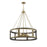 Savoy House Lakefield Pendant, Burnished Brass/Walnut