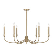 Savoy House Essentials Coventry 6 Lt Chandelier, Noble Brass - 1-1500-6-127