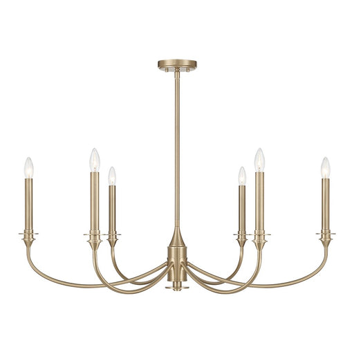 Savoy House Essentials Coventry 6 Lt Chandelier, Noble Brass - 1-1500-6-127