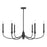Savoy House Essentials Coventry 6 Lt Chandelier, Matte Black - 1-1500-6-89