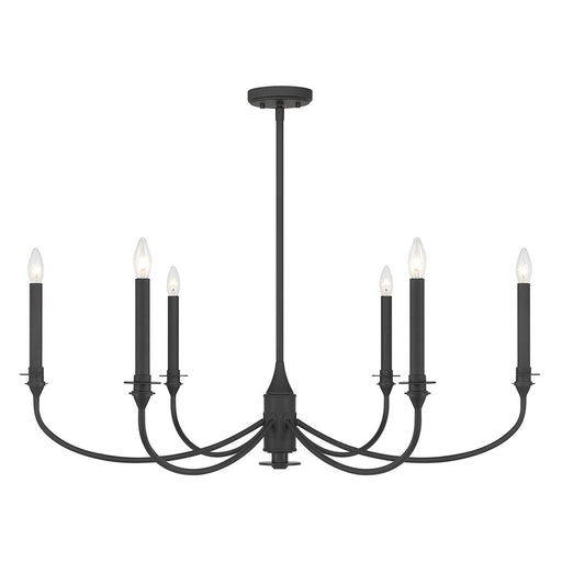 Savoy House Essentials Coventry 6 Lt Chandelier, Matte Black - 1-1500-6-89
