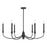 Savoy House Essentials Coventry 6 Lt Chandelier, Matte Black