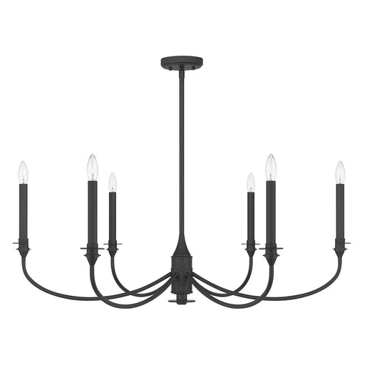 Savoy House Essentials Coventry 6 Lt Chandelier, Matte Black