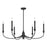 Savoy House Essentials Coventry 6 Lt Chandelier, Matte Black