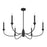 Savoy House Essentials Coventry 6 Lt Chandelier, Matte Black