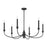 Savoy House Essentials Coventry 6 Lt Chandelier, Matte Black