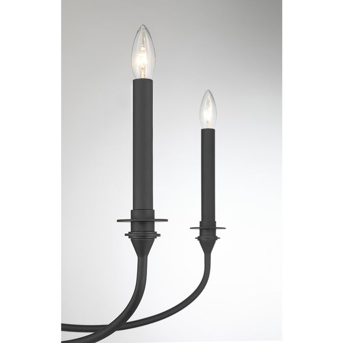 Savoy House Essentials Coventry 6 Lt Chandelier, Matte Black