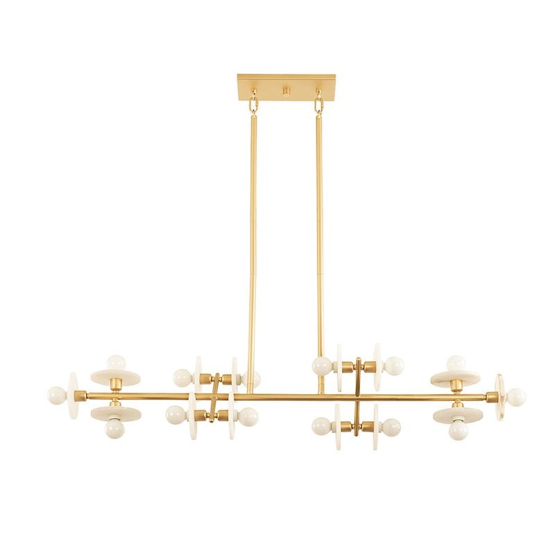Savoy House Amani 14-Light Linear Chandelier, Gold
