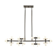 Savoy House Amani 14-Light Linear Chandelier, Black Cashmere - 1-1591-14-50
